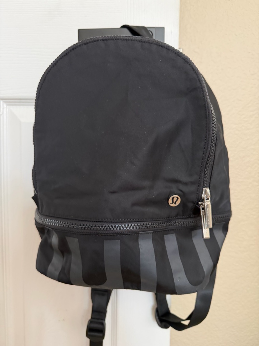 lululemon athletica Black Mini Backpack with Subtle Logo
